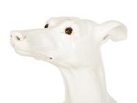 A Glazed Pottery Whippet Sculpture