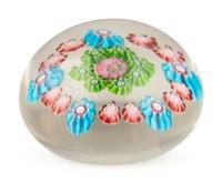 A Miniature Clichy Open Concentric Millefiori Glass Paperweight
