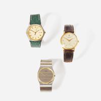 A Group of Three Watches by Concord, Ebel, and Tissot