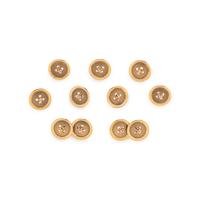 YELLOW GOLD CUFFLINKS AND SET OF BUTTONS