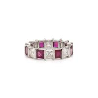 RUBY AND DIAMOND ETERNITY BAND