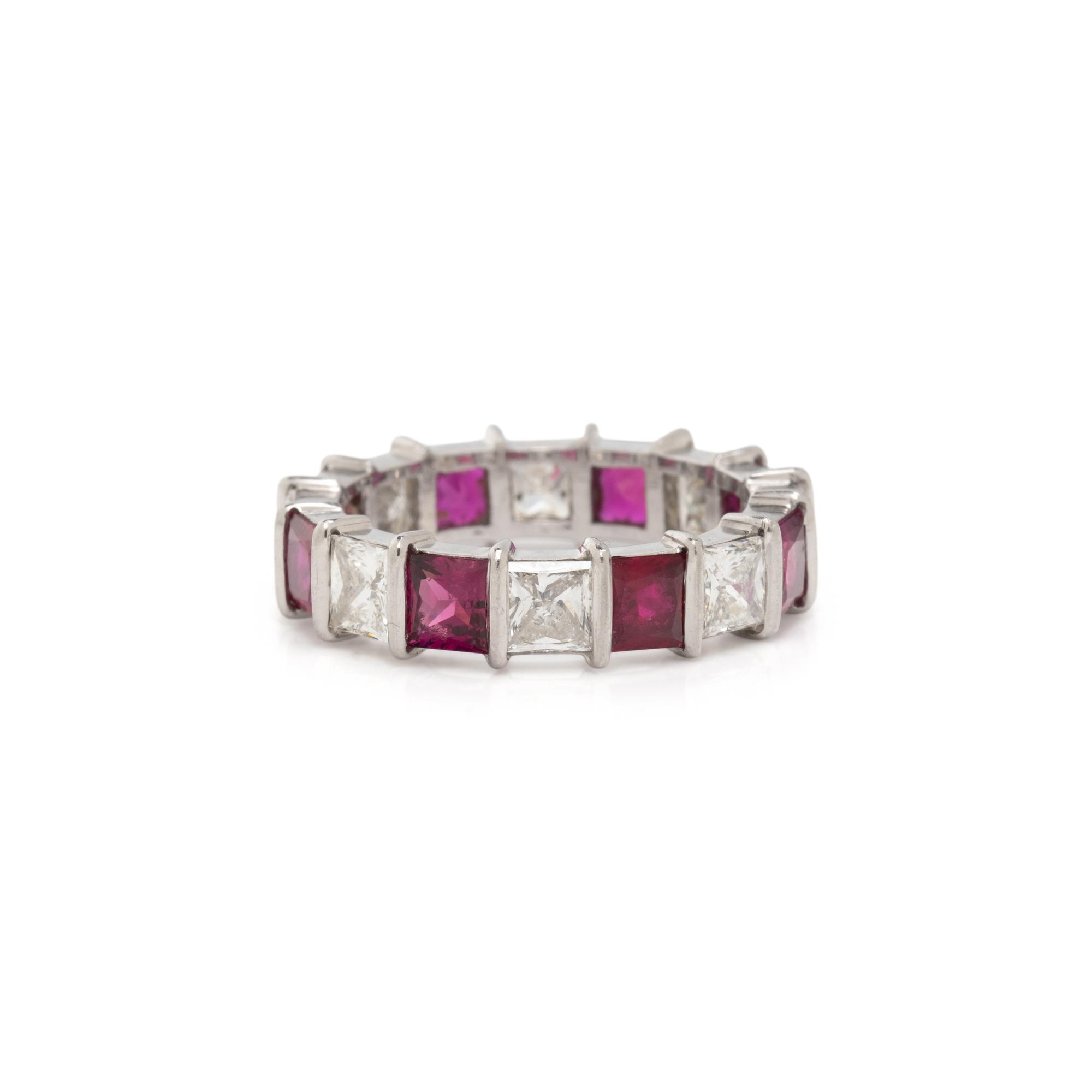 RUBY AND DIAMOND ETERNITY BAND