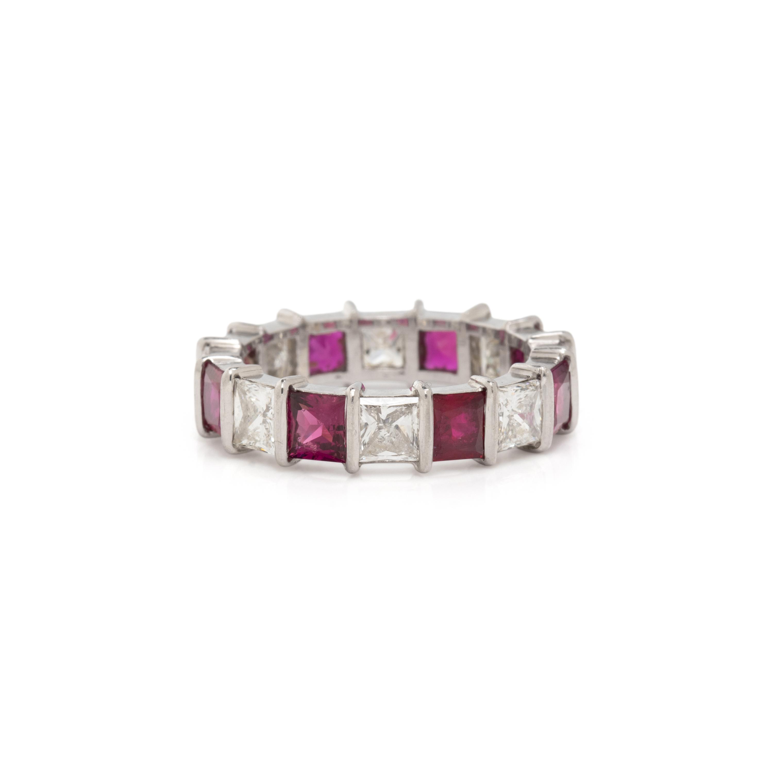 RUBY AND DIAMOND ETERNITY BAND