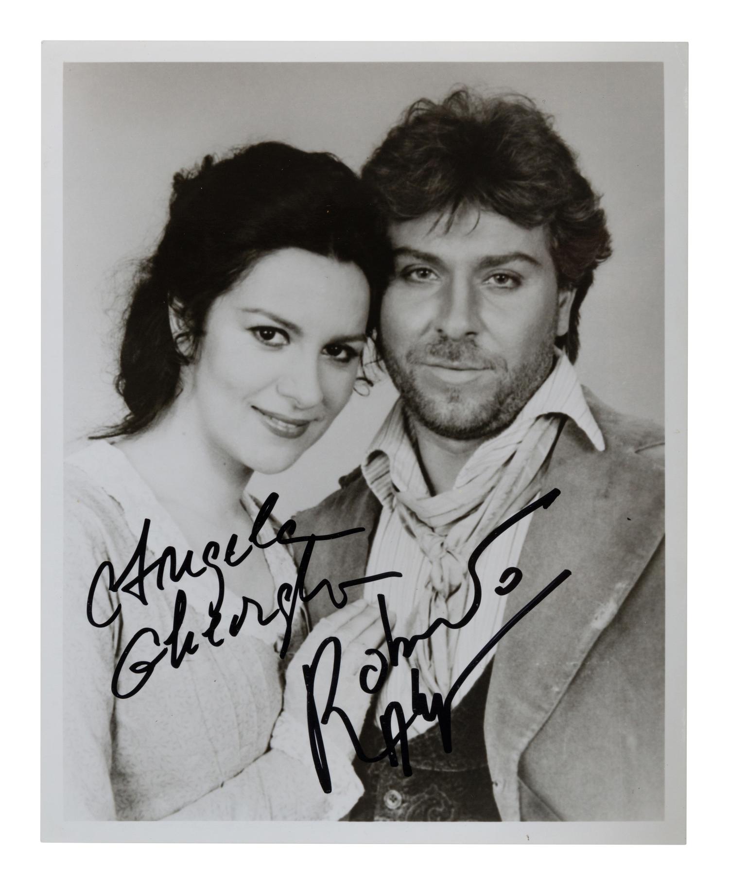 [20TH-CENTURY OPERA SINGERS]. A group of 6 signed photographs or photographic prints of opera singers from the 1970s-1990s, comprising images of: