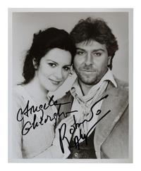 [20TH-CENTURY OPERA SINGERS]. A group of 6 signed photographs or photographic prints of opera singers from the 1970s-1990s, comprising images of: