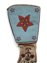 Plateau Beaded Hide Gauntlets