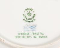 A Group of Thirteen Royal Copenhagen Porcelain Soup Plates