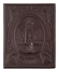 [EARLY PHOTOGRAPHY]. A group of 10 Union cases highlighted by half plate Washington Monument case and ninth plate glass window case.
