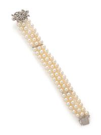 COLLECTION OF CULTURED PEARL AND DIAMOND JEWELRY