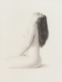 James Aponovich, (American, b. 1948), Side View of Model with Head Back, 1987