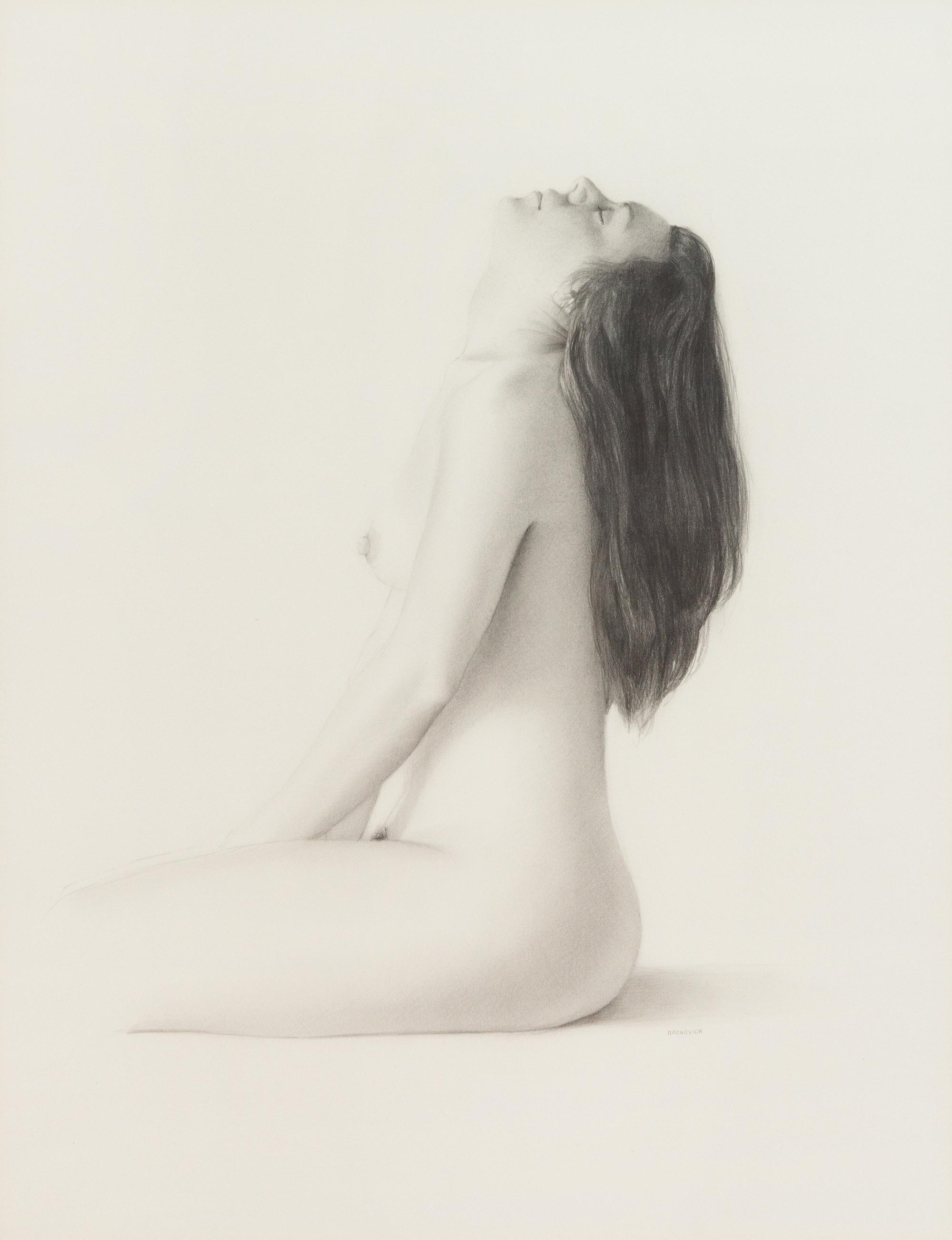 James Aponovich, (American, b. 1948), Side View of Model with Head Back, 1987