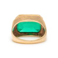 Yellow Gold and Synthetic Spinel Ring