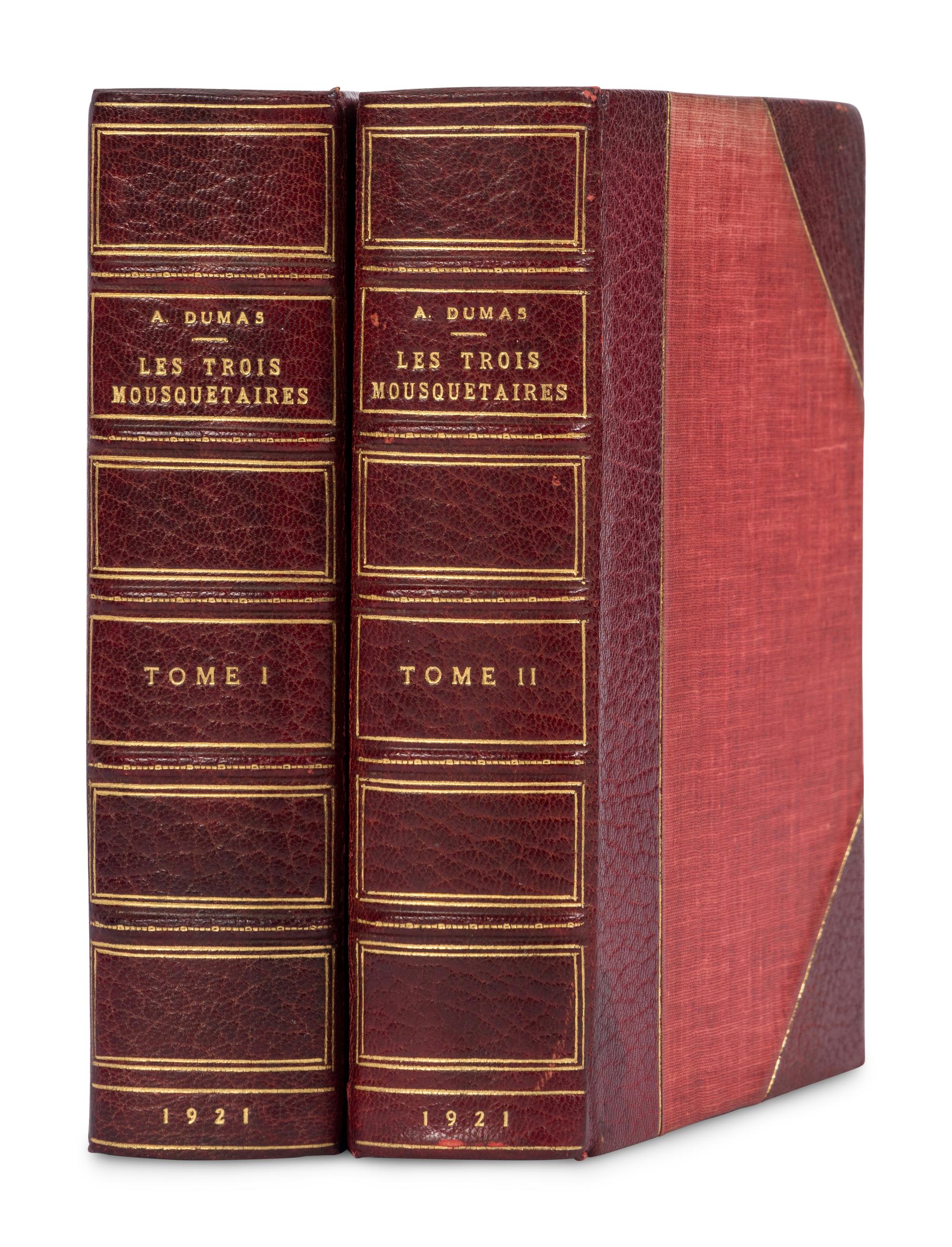 [BINDINGS]. DUMAS, Alexandre, fils (1824-1895). Les Trois Mousquetaires . Paris: Calmann-Levy, 1921.