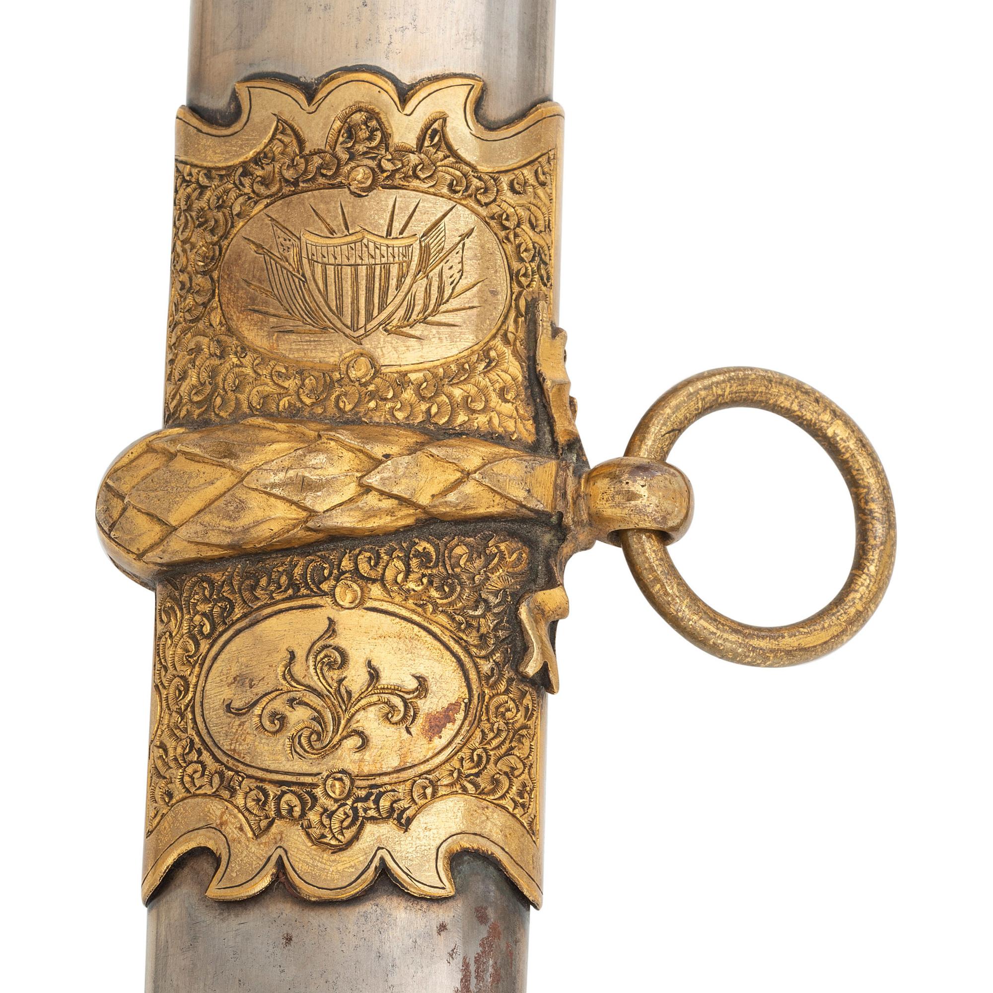 Tiffany British Pattern 1854 Cavalry Officers Presentation Saber of Major (later General) Alfred Duffie - Captured by Mosby