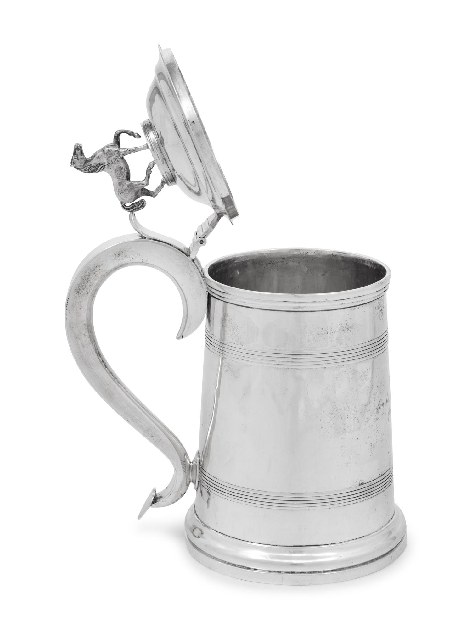 An Indian Colonial Victorian Silver Tankard