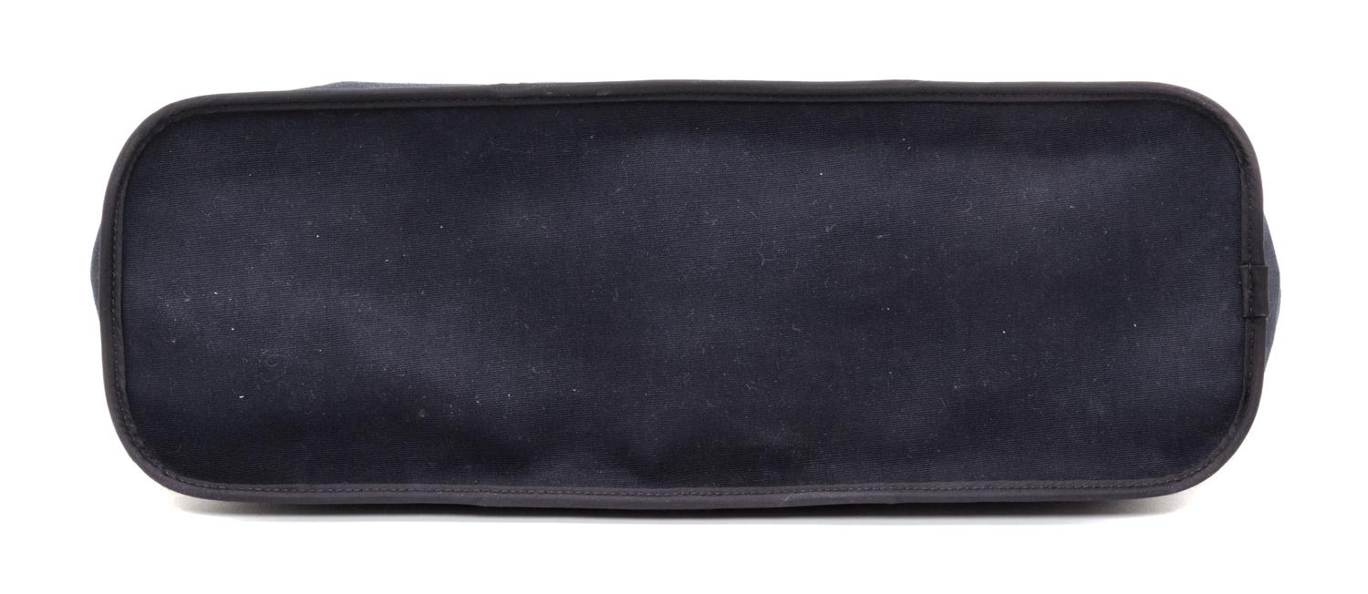 An Hermes Black Canvas Cabag Elan Tote, 10" x 14" x 5.5".