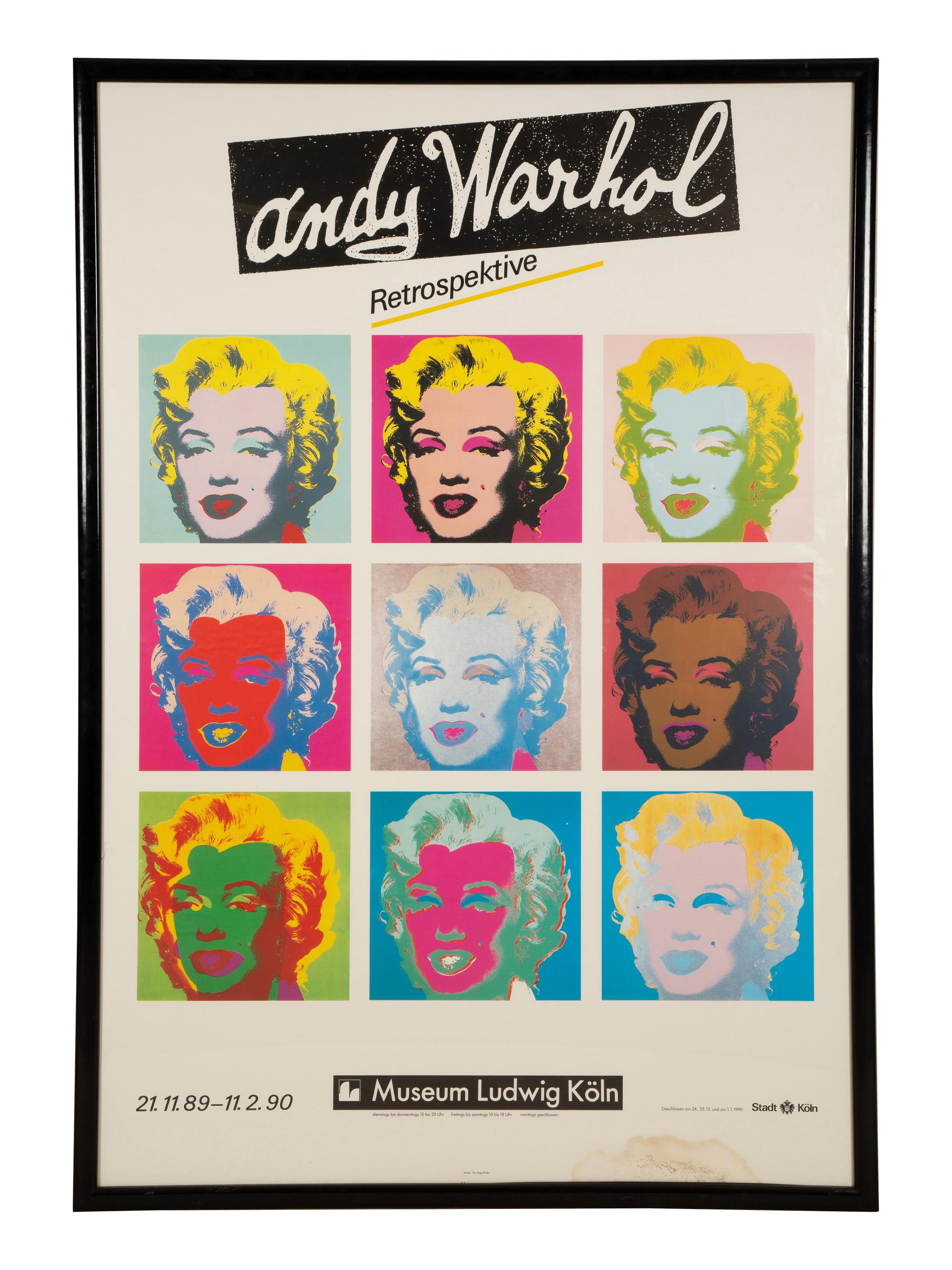 Andy Warhol Retrospektive Poster
