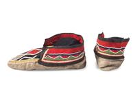 Penobscot Beaded Hide Moccasins