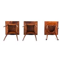 Three Federal Style Figured Maple and Cherrywood Plant Stands