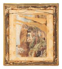An English Needlework and Painted Silk Picture of Britannia