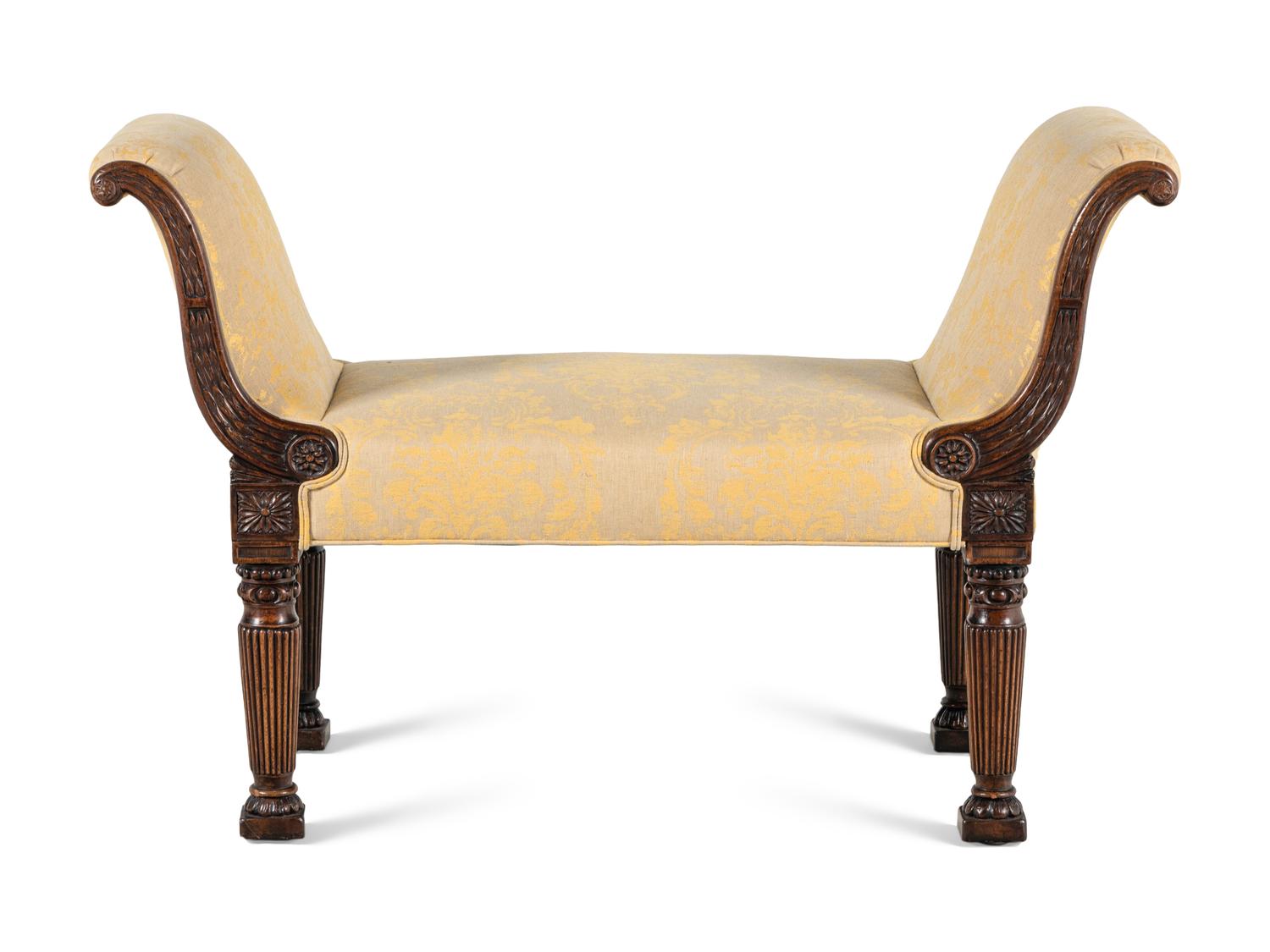 A Regency Mahogany Window Seat