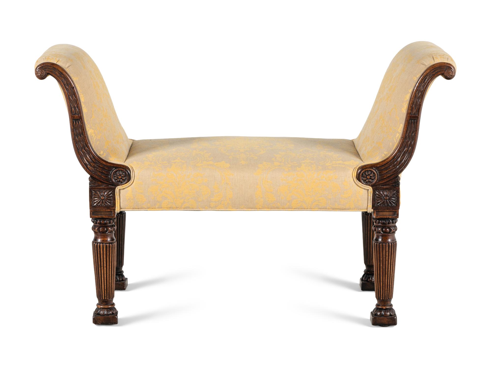 A Regency Mahogany Window Seat