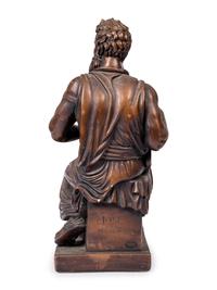A Chalkware Figure of Moses After Michelangelo