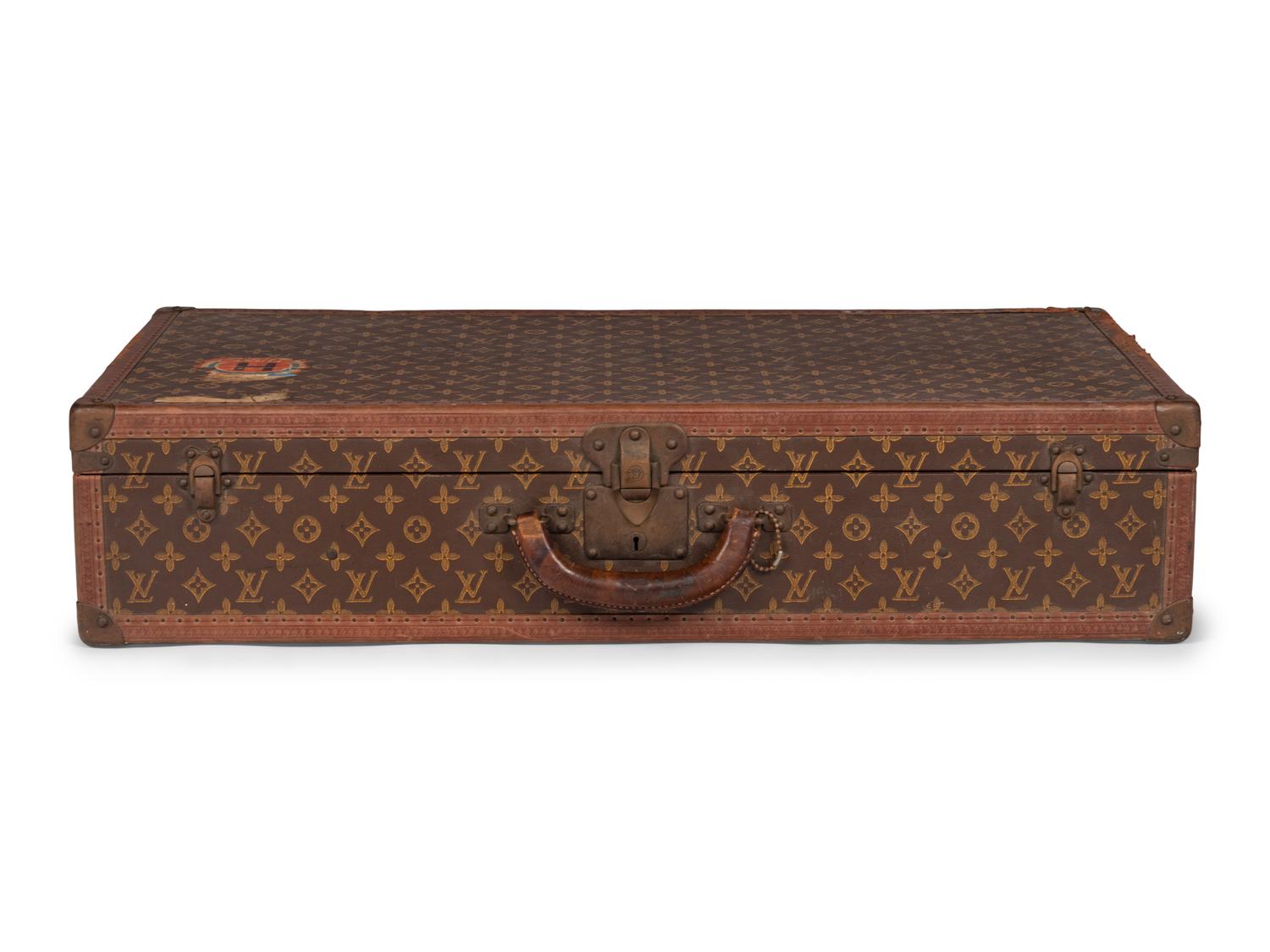 Louis Vuitton Stamped Monogram Alzer 80 Suitcase, 20th Century