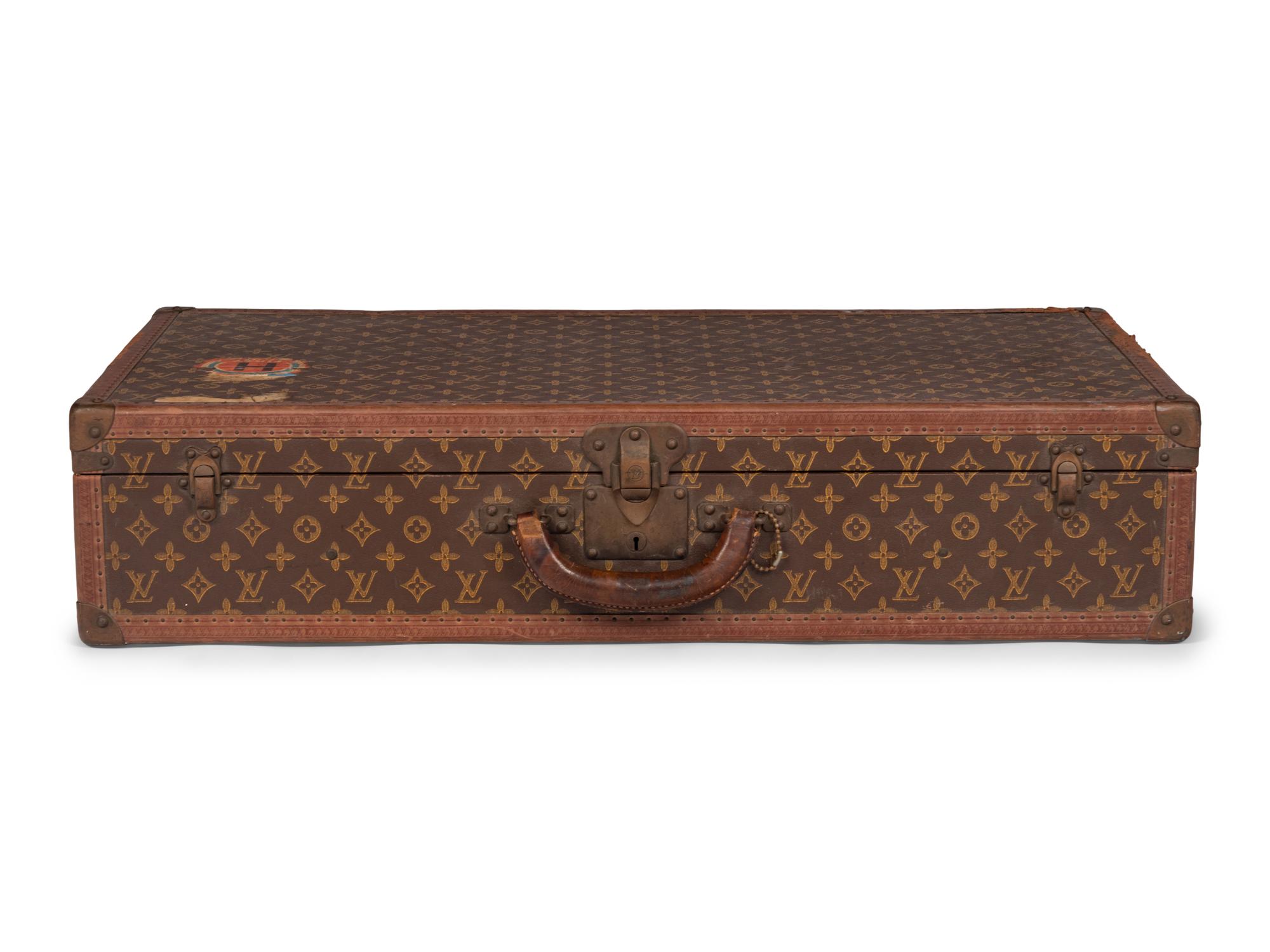Louis Vuitton Stamped Monogram Alzer 80 Suitcase, 20th Century