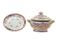 A Chinese Export Famille Rose Tureen and Undertray