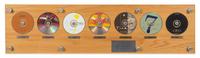 A Virgin Records 1993 Commemorative Records Plaque 10 1/2 x 40 inches.