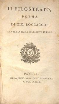 [Literature] Boccaccio, Giovanni: Group of 12 Works