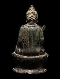 A Bronze Figure of Seated Buddha Shakyamuni
