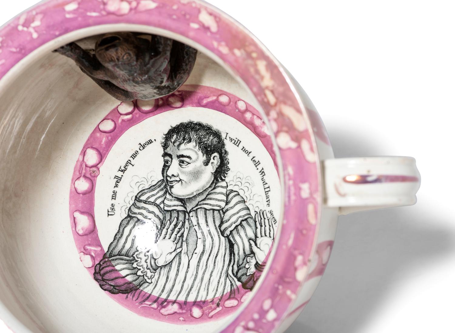 Two Sunderland Luster Chamber Pots