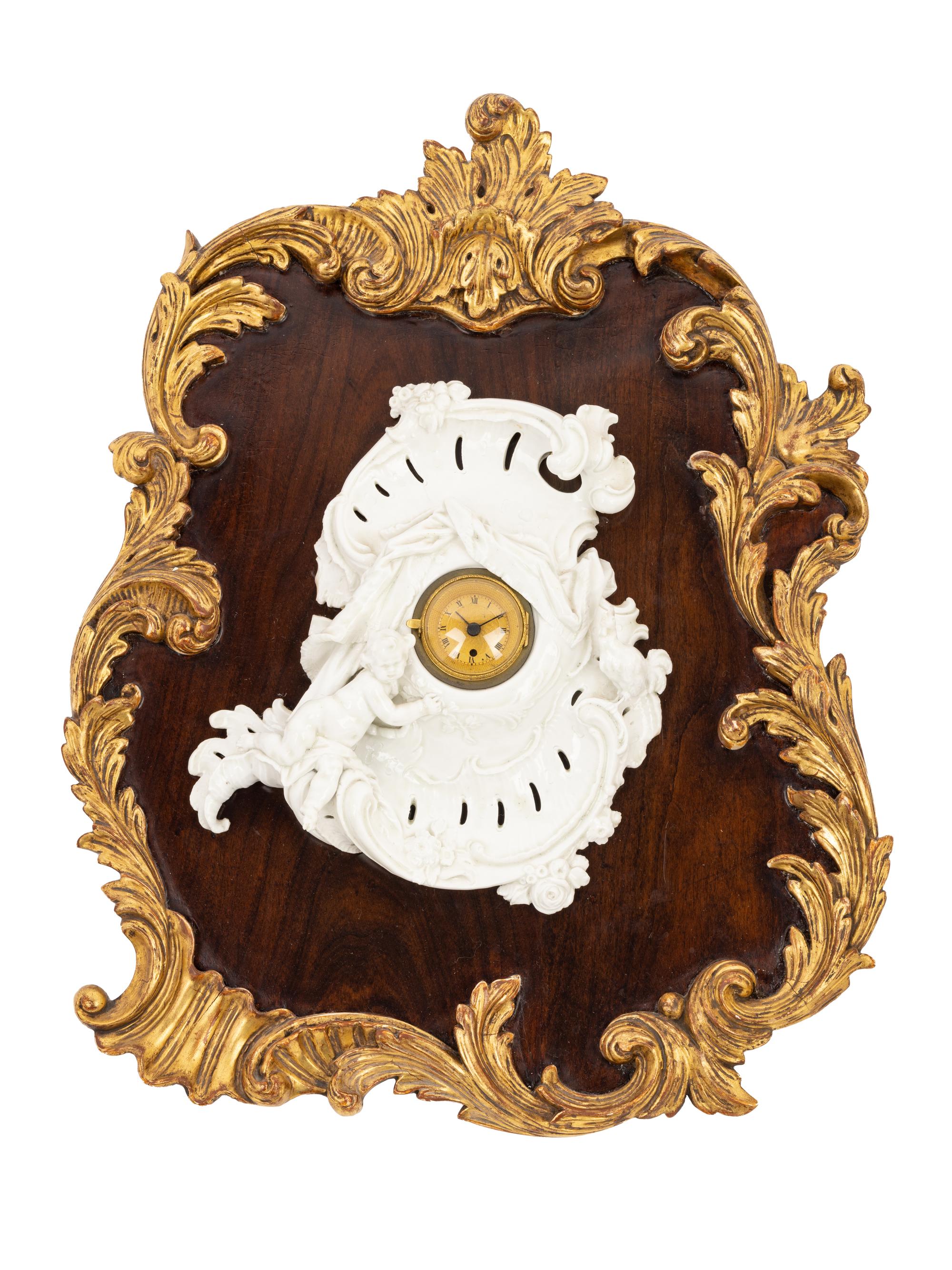 A Nymphenburg Porcelain Clock