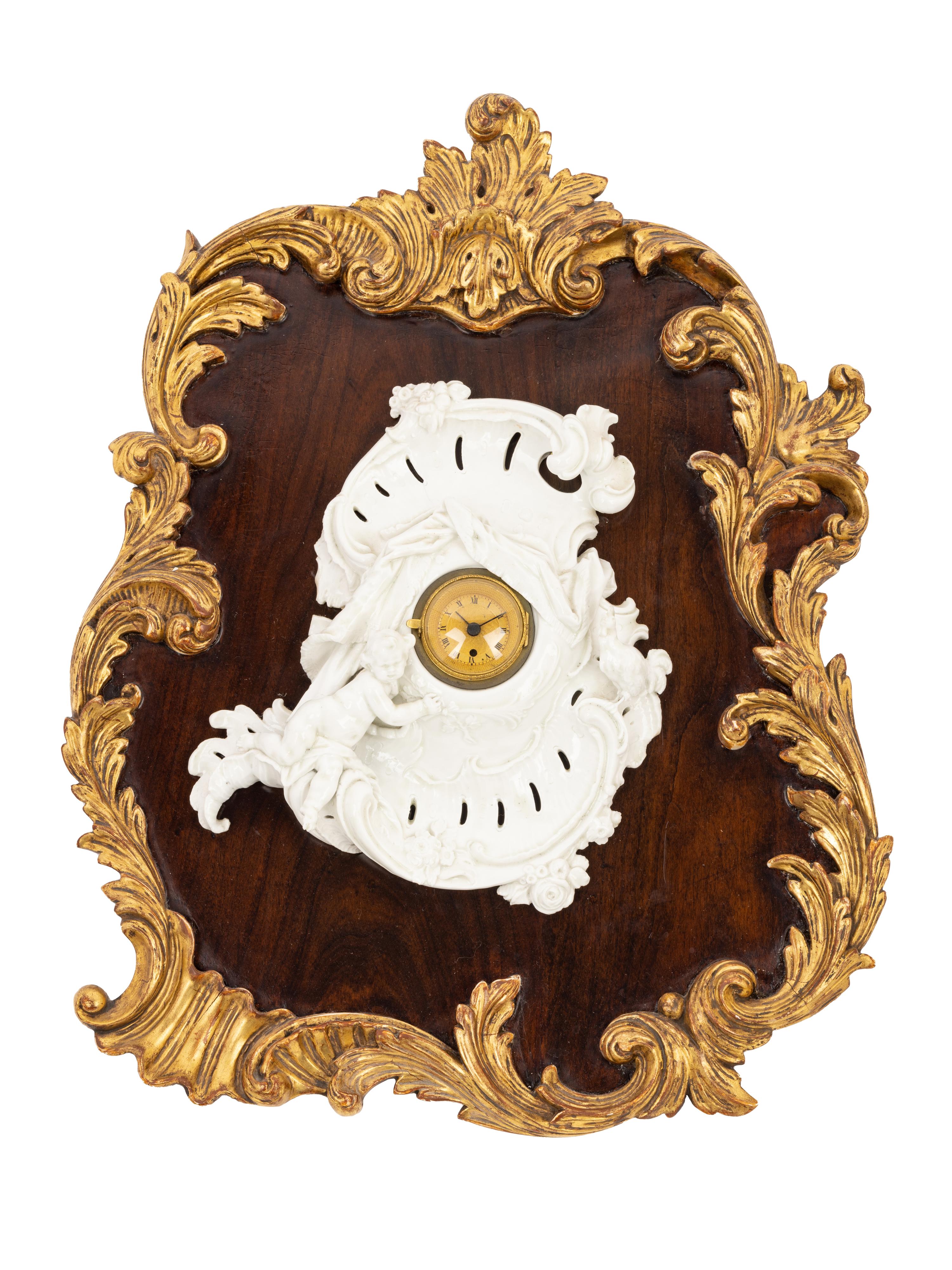 A Nymphenburg Porcelain Clock