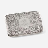 A collection of twenty-one silver and gold cigarette / tobacco, match, and card cases English and American, various makers, various dates ranging from the late 19th to early 20th century