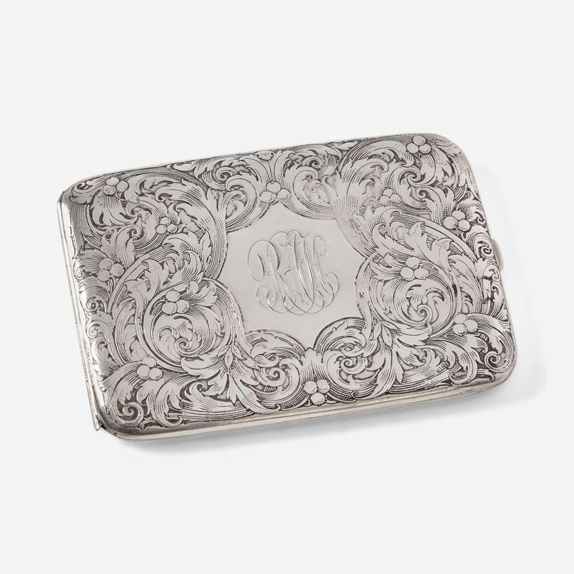 A collection of twenty-one silver and gold cigarette / tobacco, match, and card cases English and American, various makers, various dates ranging from the late 19th to early 20th century