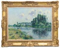 Gustave Loiseau, (French, 1865-1935), Les Bords de l'Yonne, 1908