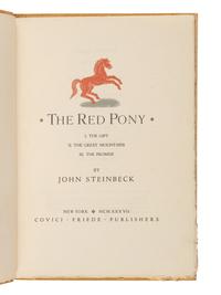 STEINBECK, John (1902-1968). The Red Pony . New York: Covici Friede, 1937.