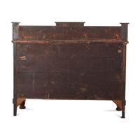 A Classical Brass Inlaid, Carved and Figured Mahogany Sideboard
