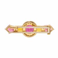 Alopa, Yellow Gold, Multigem, and Yellow Diamond Brooch