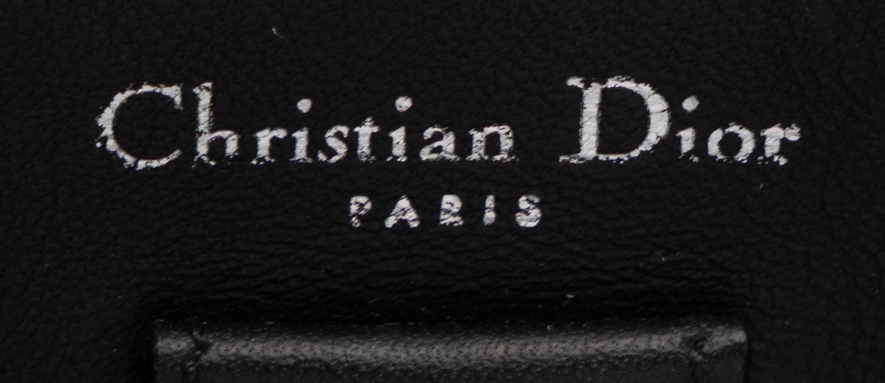 Christian Dior, Small Diorissimo Bag in Black Leather