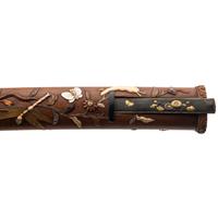 Shibayama Inlaid Wood Tanto Koshirae