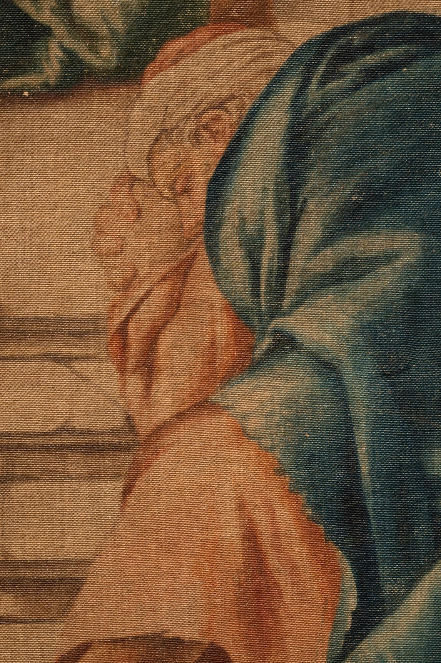 An Italian Painted Tapestry Depicting the Disdain of Mordecai
