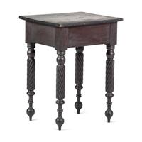 A Classical Spiral-Twist and Reel Turned Cherrywood Work Table