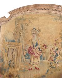 A Pair of Louis XVI Style Tapestry-Upholstered Bergères