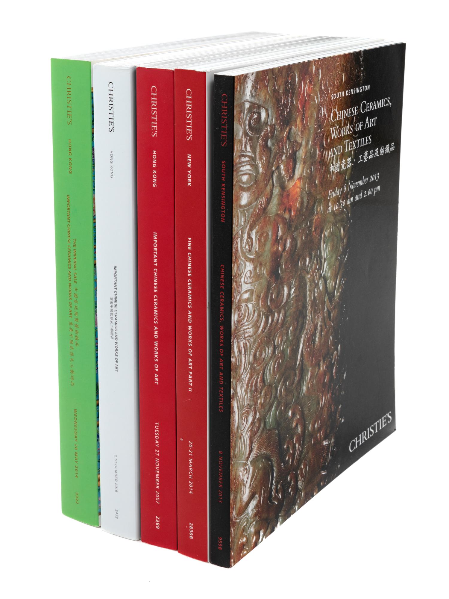 A Collection of Christie's Auction Catalogues Pertaining to Chinese Works of Art