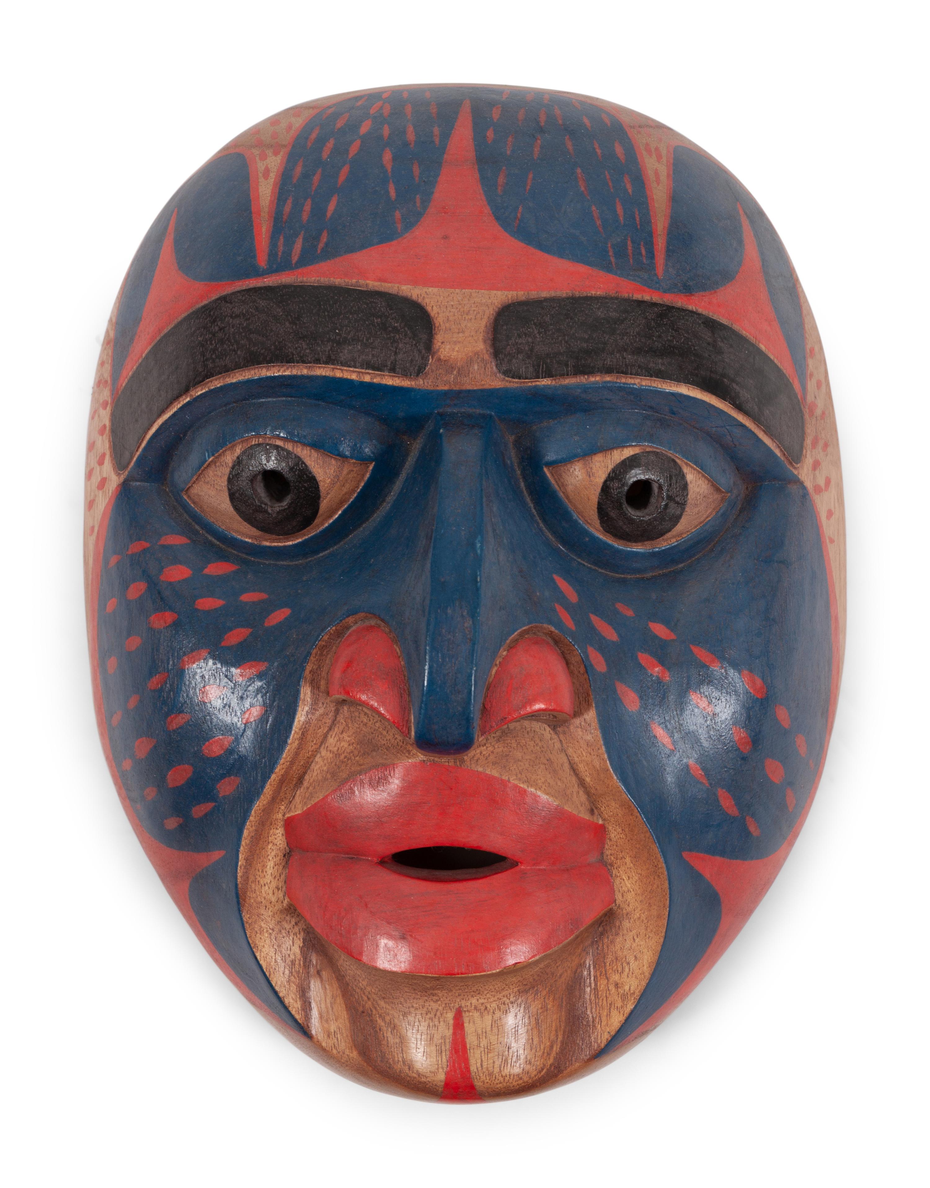 Decorative Northwest Coast-Style Carved Mask