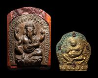 Two Himalayan Copper Votives